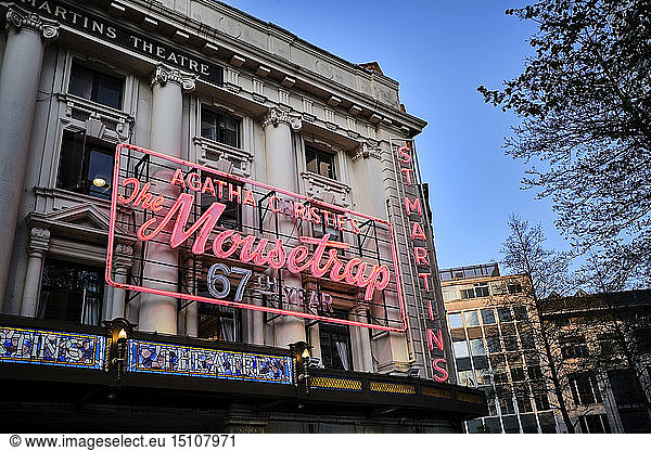 UK  London  West End  theatre exterior