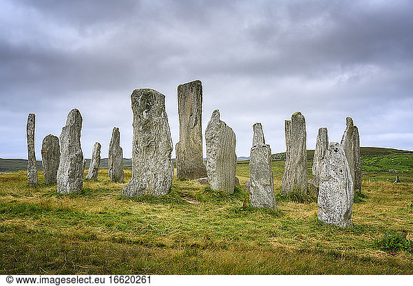 UK  Schottland  Callanish  Callanish Stones auf der Isle of Lewis