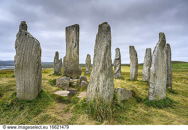UK  Schottland  Callanish  Callanish Stones auf der Isle of Lewis