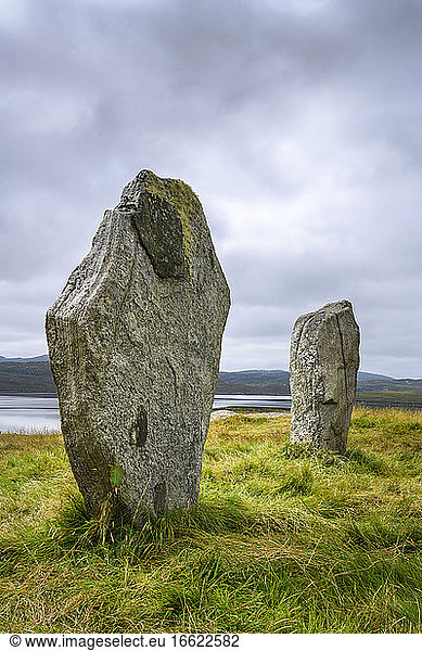 UK  Schottland  Callanish  Callanish Stones auf der Isle of Lewis