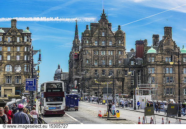 UK  Scotland  Edinburgh  city view