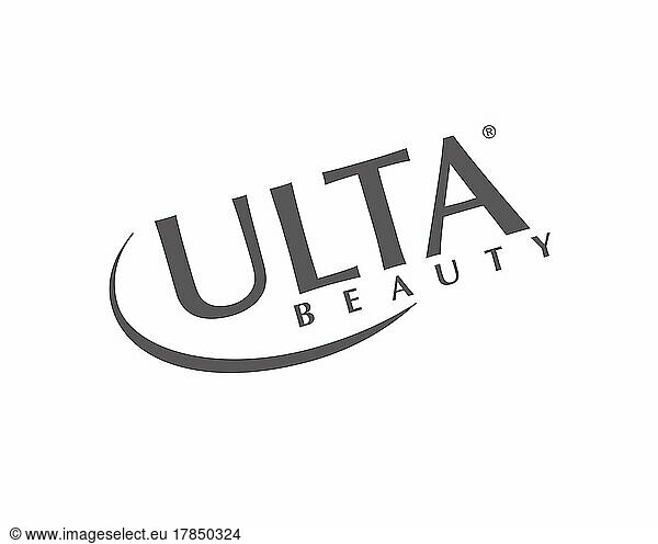 Ulta Beauty  gedrehtes Logo  Weißer Hintergrund