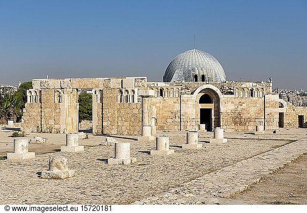 Umayyaden-Moschee und Palast  Zitadelle von Amman  Amman  Jordanien  Asien