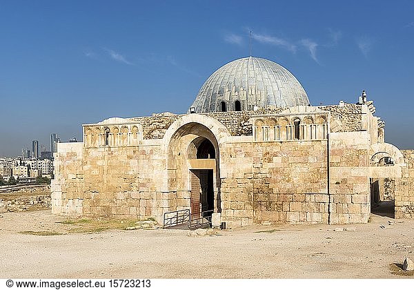 Umayyaden-Moschee und Palast  Zitadelle von Amman  Amman  Jordanien  Asien