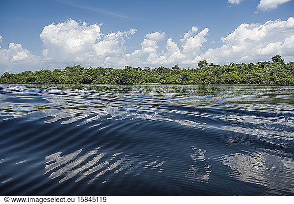 Umwerfender Blick auf das Wasser des Amazonas-Flusses