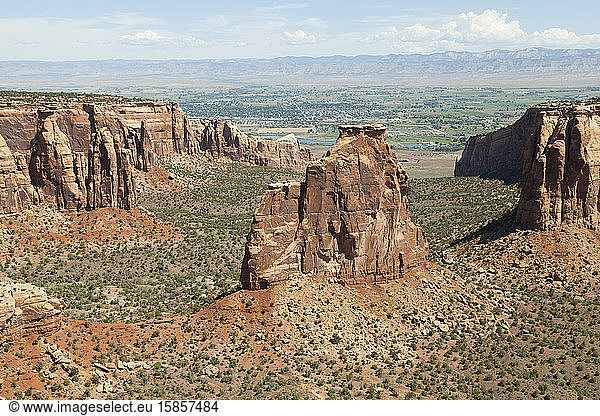 Unabhängigkeitsdenkmal und Canyon im Colorado National Monument