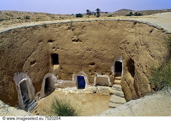 Underground houses Matmata Southern Tunisia.