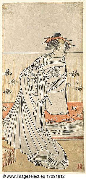 Unidentified Artist. Print  ca. 1615–1868. Edo period (1615–1868).
Polychrome woodblock print; ink and color on paper  27.6 × 13.3 cm.
Inv. Nr. JP3143
New York  Metropolitan Museum of Art.