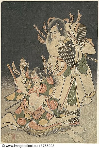 Unidentified Artist. Woodblock print  ca. 1615–1868. Edo period (1615–1868).
Polychrome woodblock print; ink and color on paper  31.8 cm.
Inv. Nr. JP1400
New York  Metropolitan Museum of Art.