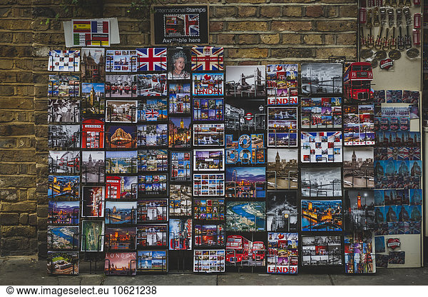 United Kingdom  England  London  postcard stand