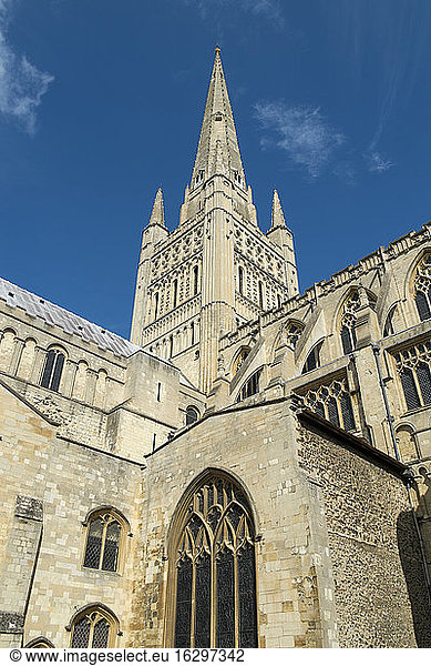 United Kingdom  England  Norwich  Exterior view of the Cathedral