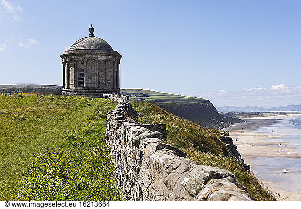 United Kingdom  Northern Ireland  County Derry  View of Mussenden Temple