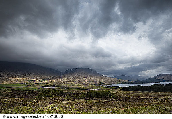 United Kingdom  Scotland  View of Scottish Highlands