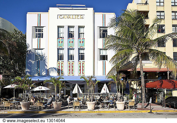 United States  Florida  Miami Beach  South Beach  Art Deco District  Ocean Drive  Cavalier hotel built in 1936 by architect Roy F. France