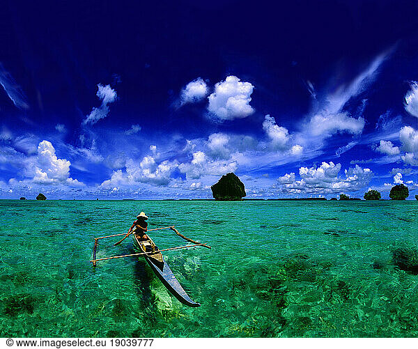 Untouched islands in the Palawan archipelago