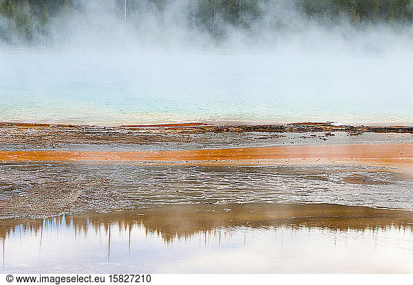Up close look at Grand Prismatic Spring in Yellowstone National Park