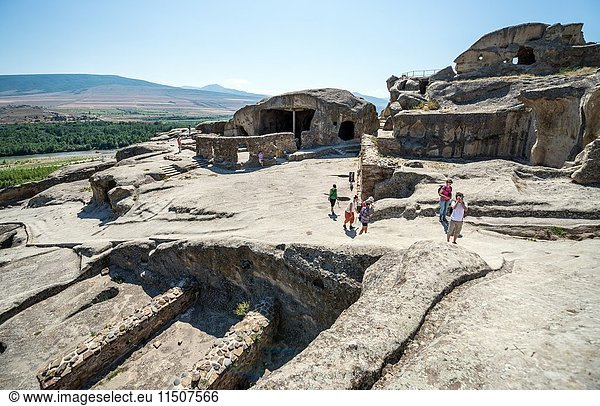 Uplistsikhe (the lord's fortress) ancient rock-hewn town in Georgia  Shida Kartli region.