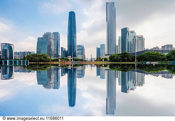 Urban architecture in Guangzhou China