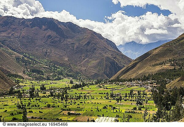 Urubamba-Tal bei Ollantaytambo  Heiliges Tal der Inkas  nahe Cusco  Peru