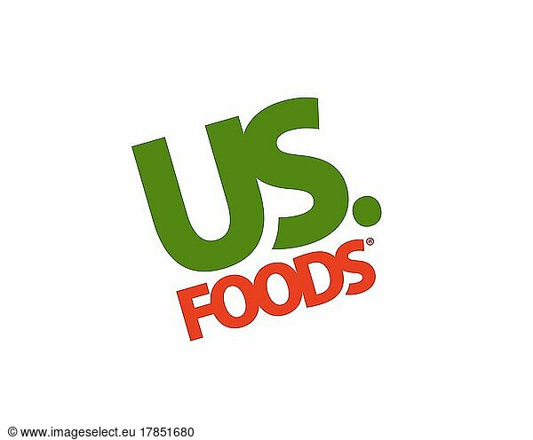 US Gastronomieunternehmen  s US Gastronomieunternehmen  s  gedrehtes Logo  Weißer Hintergrund