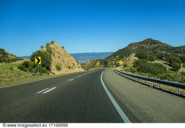 USA  Arizona  Sedona  Highway into mountains
