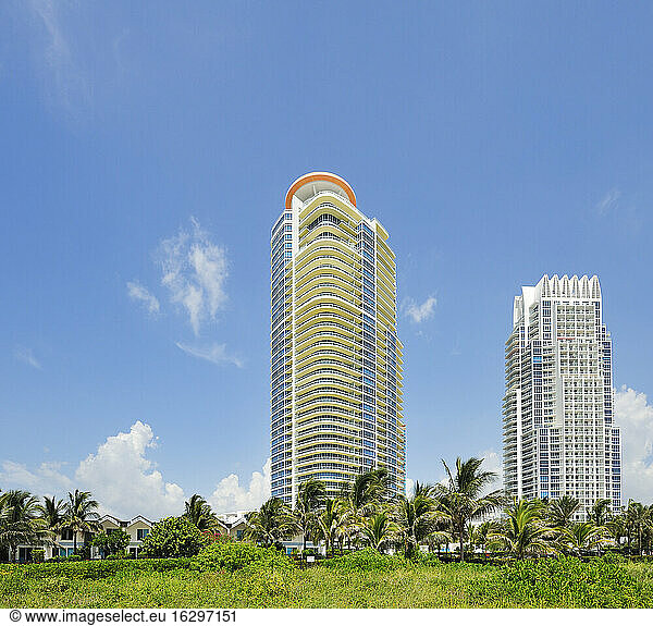 USA  Florida  Miami Beach  Wolkenkratzer Continuum am South Beach