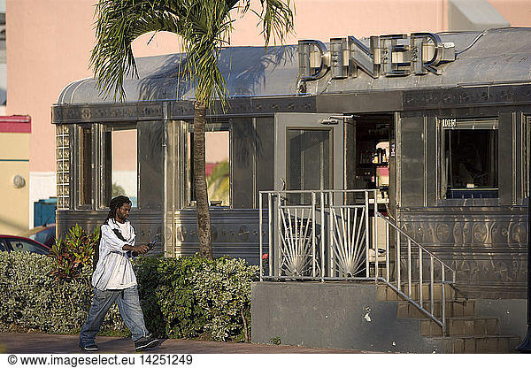 USA  florida  miami  miami beach  SoBe  the famous Diner on Washington Avenue