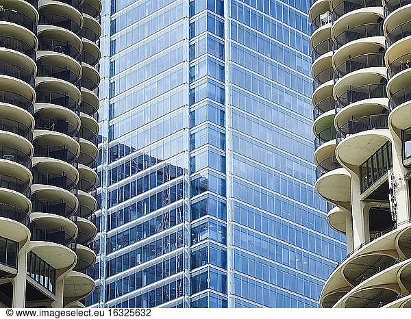 USA  Illinois  Chicago  Marina City  High-rise buildings