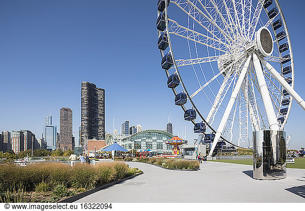 USA  Illinois  Chicago  Navy Pier  Big wheel