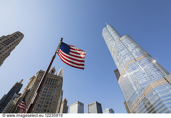 USA  Illinois  Chicago  Trump International Hotel and Tower  Wyndham Grand Chicago Riverfront