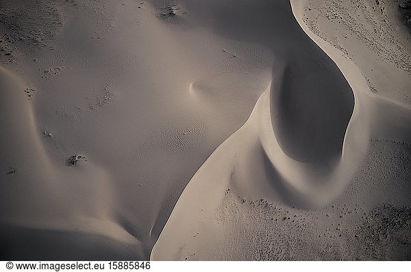 USA  Kalifornien  Low-Level-Luftbildaufnahmen der Dünen von Cadiz in der Mojave-Wüste