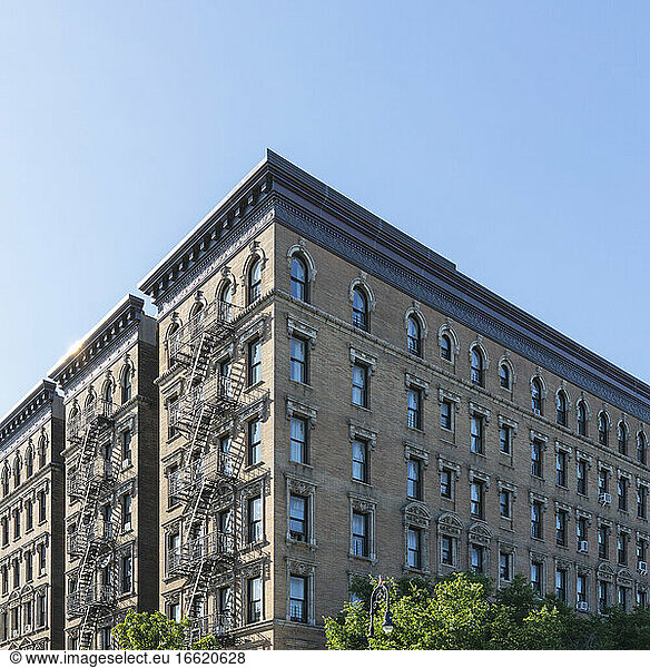USA  New York  New York City  Apartmenthaus außen in Harlem