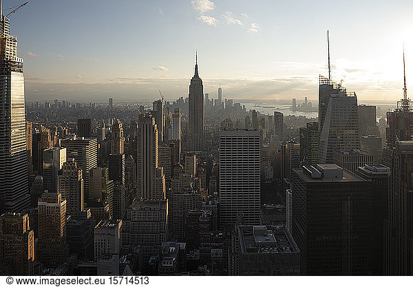 USA  New York  New York City  Blick auf Manhattan