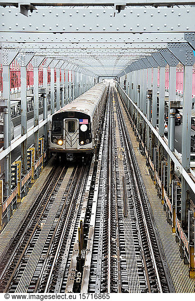 USA  New York  New York City  Commuter train