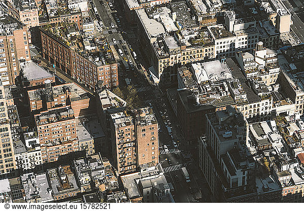 USA  New York  New York City  Luftaufnahme von Manhattan