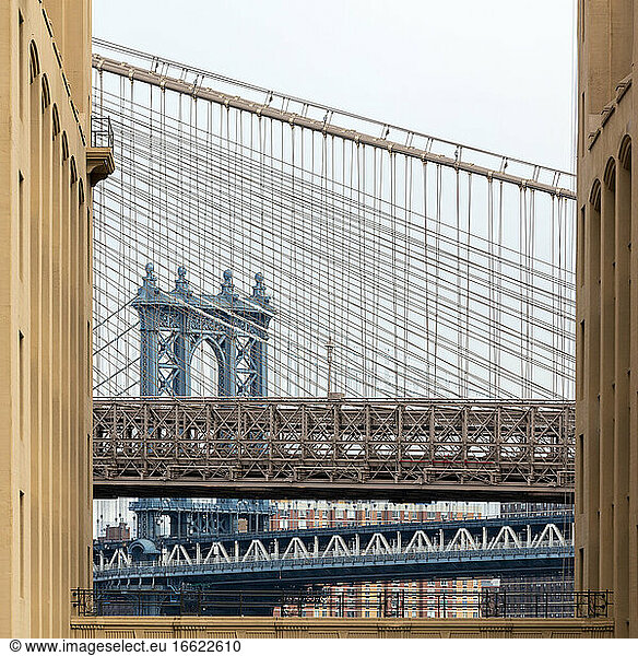 USA  New York  New York City  Manhattan-Brücke