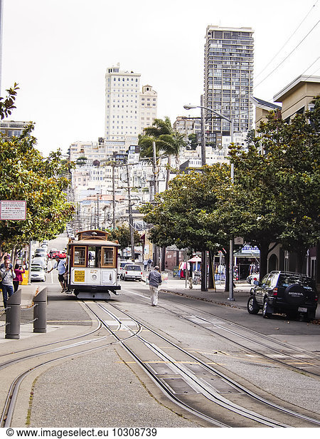 USA  San Francisco  Cable Car at Taylor Street