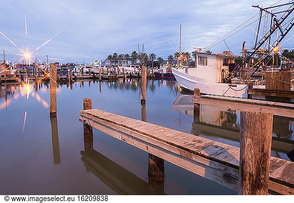 USA  Texas  Rockport-Fulton  Fishing boats at Gulf of Mexico