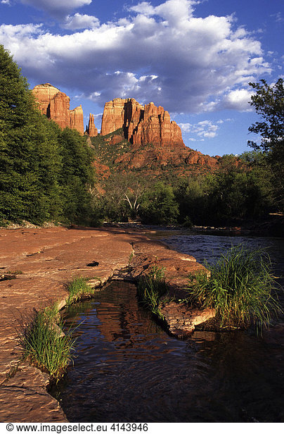 USA  United States of America  Arizona  Sedona: Red Rock Country  rock formation Cathedral Rock.