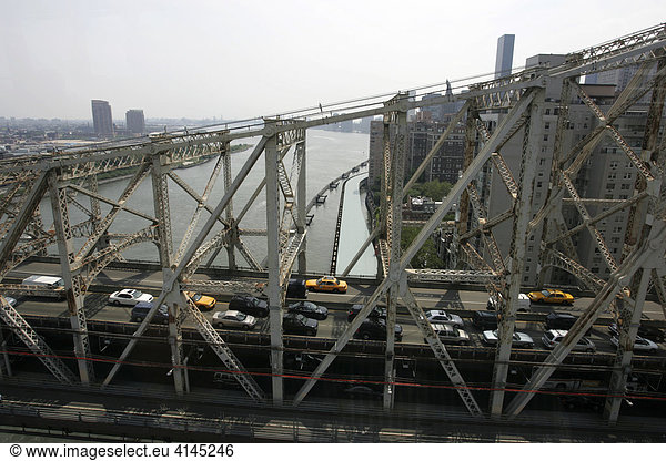 USA  United States of America  New York City: Queensboro Bridge over East River.