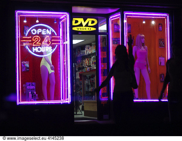USA  United States of America  New York City: Soho  erotic shop.