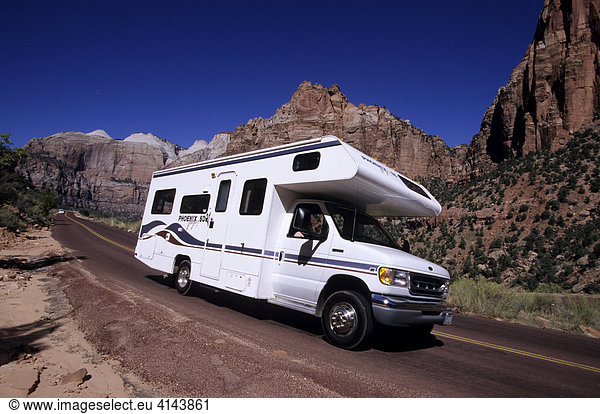 USA  United States of America  Utah: Capitol Reef National Park Traveliing in a Motorhome  RV  through the west of the US.