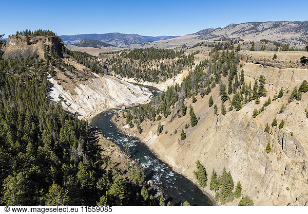 USA  Yellowstone Nationalpark  Yellowstone Fluss