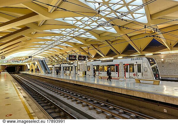 Valencia Metro Metro Station Alameda Station in Valencia  Spain  Europe