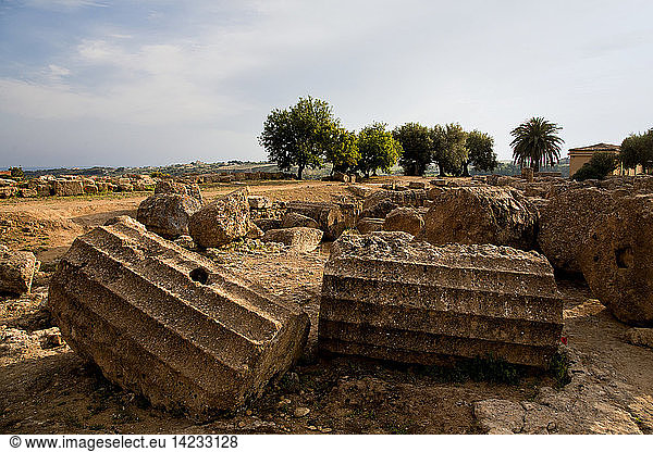 Valle dei Templi valley Agrigento Sicily Italy Europe