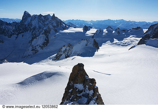 Vallee Blanche  Off-Piste Skiing; Chamonix  France