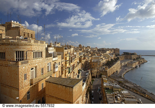 Valletta Hauptstadt Europa Malta Halbinsel