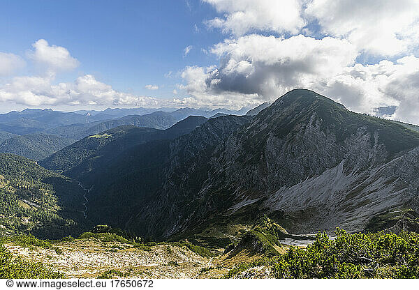 Valley in Karwendel range during summer