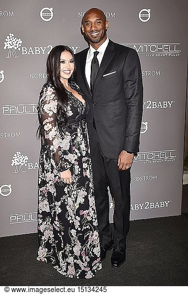 Vanessa Laine Bryant and Kobe Bryant arrive at the The 2018 Baby2Baby Gala Presented By Paul Mitchell Event at 3LABS on November 10  2018 in Culver City  California.
