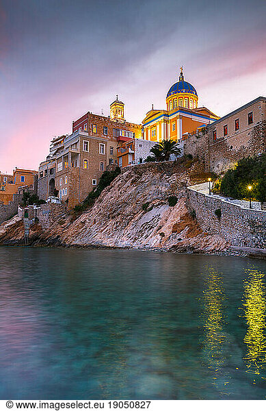 Vaporia district of Ermoupoli town on Syros island.
